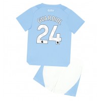 Manchester City Josko Gvardiol #24 Hemmatröja Barn 2023-24 Kortärmad (+ Korta byxor)